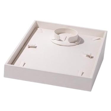 Imagem de Colaxi Bandeja Organizadora de Joias, Suporte de Exibição Moderno e Multifuncional para Joias em Viagens, Balcões e Lojas, Bege