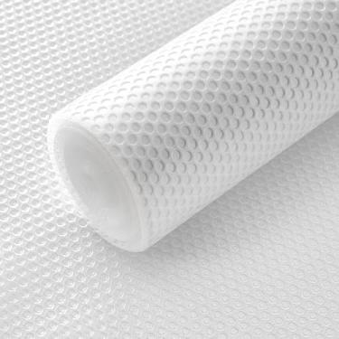 Imagem de Forros de prateleira, tapetes de gaveta de cozinha de 30 cm x 1,8 m, antiderrapante e não adesivo, forro de armário de EVA, papel de prateleira para cômoda, despensa, forro de armário de banheiro