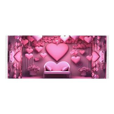 Imagem de Wassud Capas românticas para lavadoras e secadoras de cadeira de coração, protetor de lavadora com sacos de armazenamento, capa de geladeira à prova de poeira com bolsos para lavanderia doméstica