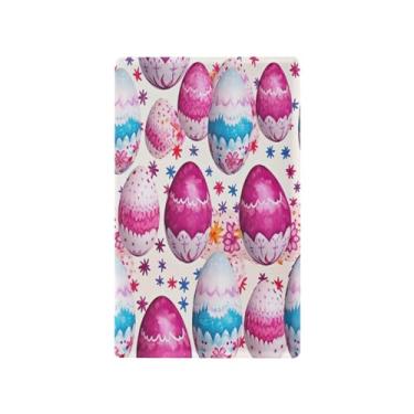 Imagem de Wassud Placa de cobertura de interruptor de luz de ovos coloridos, 1 capa de tomada em branco placa de parede decorativa decoração de casa sala de estar quarto