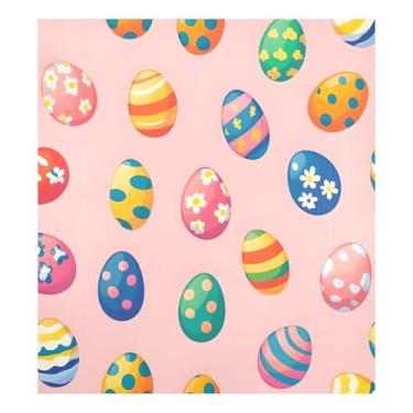 Imagem de Qilmy Capa magnética para máquina de lavar louça, ovos de páscoa, 58 x 66 cm, capa decorativa para geladeira para porta da frente, adesivo magnético, máquina de lavar, painel de geladeira, decalque