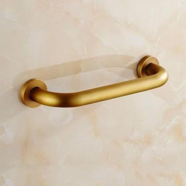 Imagem de uhyOHF Barra de apoio de segurança para banheiro, barra de apoio de banheiro de latão sólido, trilhos de suporte de segurança para banheira, corrimão de chuveiro antiderrapante para idosos (uma cor