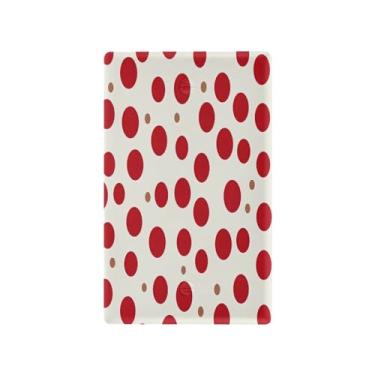 Imagem de Wassud Placa de cobertura para interruptor de luz, 1 capa de tomada em branco, placa de parede, ponto vermelho, decoração de casa, sala de estar, quarto, decoração