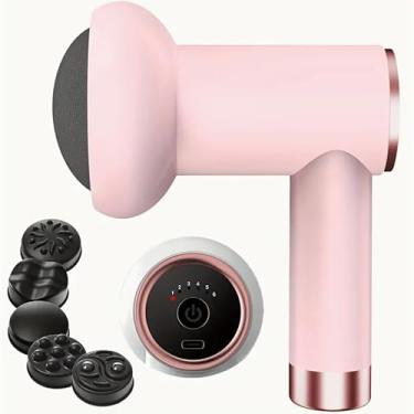 Imagem de Massageador Corporal Elétrico Sem Fio Redutor de Medidas e Celulite | Drenagem Linfática e Relaxamento Muscular(Rosa)