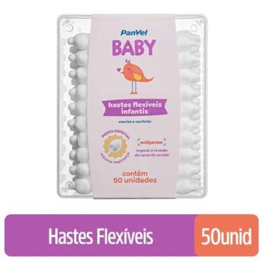 Imagem de Hastes Flexíveis Panvel Baby Com 50 Unidades