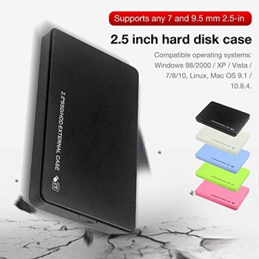 Imagem de VBESTLIFE Caixa de Disco Rígido USB3.0 Com Design Livre de Ferramentas Caixa Externa LED de 5 Gbps para Notebook Desktop PC, Troca a Quente para Expansão de Memória 2,5 Polegadas SATA HDD SSD Verde