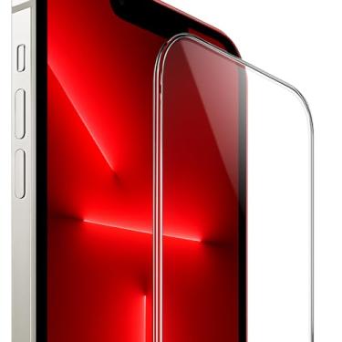 Imagem de Película de Vidro 3D Modelos iPhone 14 Proteção Completa da Tela | Anti Impacto | Borda Curvada | Alta Sensibilidade ao Toque | Anti-Riscos | Vidro Temperado Premium | Instalação Fácil (iPhone 14)