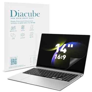 Imagem de Diacube Pacote com 2 protetores de tela com bloqueio de luz azul 16:9 14 polegadas DIAGONAL para monitor portátil e laptop - proteção ocular | Anti-UV | Anti-reflexo