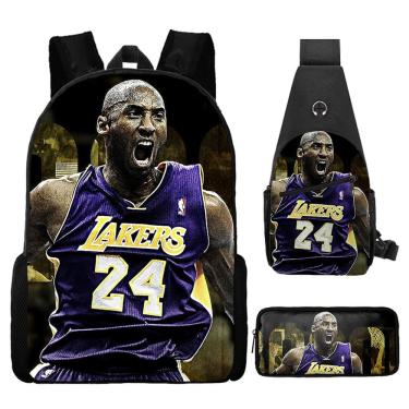 Imagem de Conjunto de mochilas escolares Kobes Bryansts 24 com ombro, 3 unidades