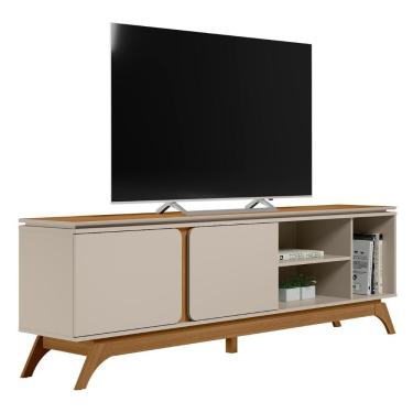 Imagem de Rack Para Sala De 70 Polegadas 200cm Nice L06 Nature-off - Mpozenato