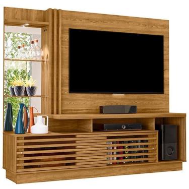 Imagem de Estante Home Tv 60 Polegadas 200 Cm Frizz Plus Madetec Cumaru