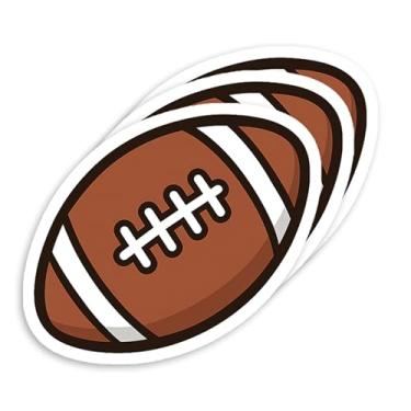 Imagem de Adesivos de futebol para adultos, decalques de vinil impermeáveis para garrafas de água e laptops, design durável, divertido e elegante (3 peças, 7,6 cm)