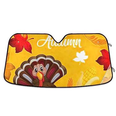 Imagem de Persiana de sol de outono para carro, para-brisa retrátil, para SUV, mantenha-se fresco, acessórios de janela de carro