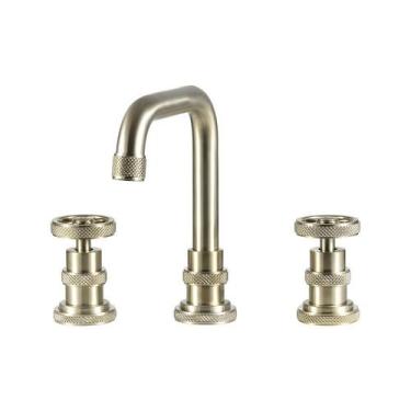 Imagem de Torneira Para Banheiro Misturador Duplo Comando Jatobá Pingoo.casa - D