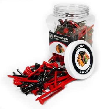 Imagem de Team Golf Camiseta de golfe NHL Chicago Blackhawks Jar Of 175 6,5 cm, pacote com 175, tamanho regulado, várias cores de equipes