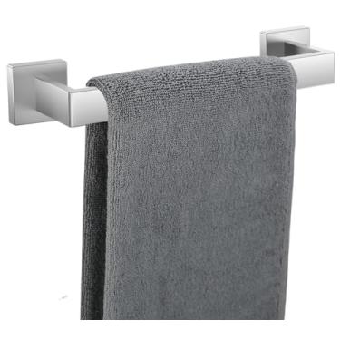 Imagem de Toalheiro para banheiro Suporte de toalha de níquel escovado de 30,5 cm de aço inoxidável 30,5 cm, 12/16/20, 24, 28, 32/36 polegadas, SUS304, à prova de ferrugem, varão de toalha quadrado moderno para