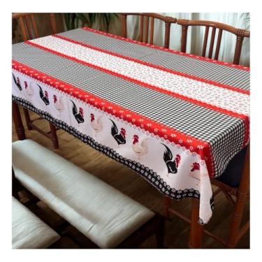 Imagem de Toalha para Mesa 6 Lugares 2,00 x 1,40cm Tecido Oxford Retangular Fácil de Limpar (Modelo - 18)