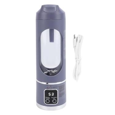 Imagem de AUNMAS Copa de Juicer Portátil, Liquidificador Recarregável USB, Fabricante de Batidas de Viagem de Exibição Digital para Acampamento de Escritório Em Casa (Roxo)