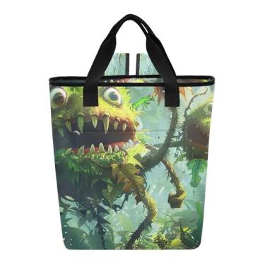 Imagem de Bolsa térmica para garrafas, selva, monstros, aventura, à prova de vazamento, à prova d'água, 36 latas, mochila de resfriamento