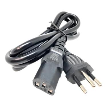 Imagem de Cabo de Força Tripolar 3 Pinos 1,5 m Bivolt Universal – Compatível com PC, Monitor, TV e Impressora, com Certificação e Segurança