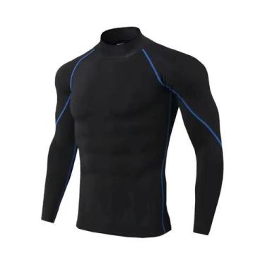 Imagem de Camiseta De Compressão Masculina De Manga Longa, Roupas Esportivas, T-