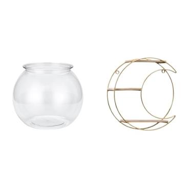 Imagem de Whtkoph Pequeno Aquário Transparente, Decoração para Casa, Vaso Ou Tanque de Peixes, Ideal para Decorar Uma Mesa, Quarto, Escrivaninha Ou Sala de Estar.