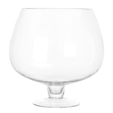 Imagem de UKCOCO Aquário de vidro transparente multifuncional Betta Fish Tank Desktop Goldfish Tank Vaso de vidro decoração de escritório, 19,5 x 19,5 x 19,5 cm