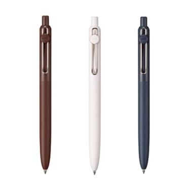 Imagem de Canetas esferográficas Zento Gel Ink Rollerball, 3 canetas de escrita lisa de ponta média, canetas japonesas coloridas para o corpo, tinta preta | 0,7 mm | Canetas de tinta gel | Papelaria japonesa |