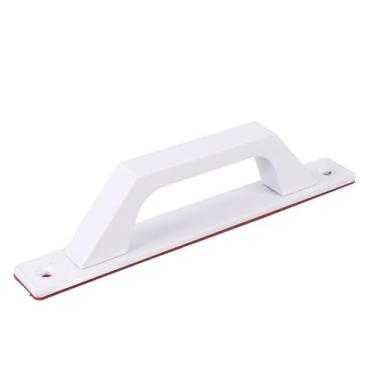 Imagem de aqxreight 2 Peças Maçanetas de Porta de Liga de Alumínio Maçanetas Adesivas à Prova de Ferrugem para Gavetas de Armário Deslizantes de Celeiro Aparência Preta Confortável e Alumínio Resistente à