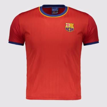 Imagem de Camisa Barcelona Trophy Juvenil Vermelha, 14 ANOS