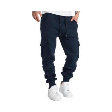 Imagem de Calças Cargo Casuais Masculinas Para Primavera E Outono, Tamanhos S-2X