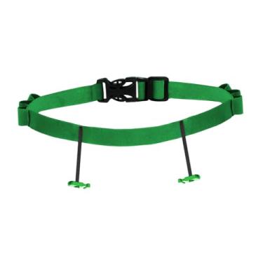 Imagem de menolana Cinto para número de corrida de triatlo masculino e feminino, acessório portátil, prático e ajustável, essencial elástico de, Verde