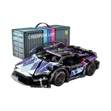 Imagem de Blocos De Montar De Carro Esportivo De Corrida 688 Peças Veículo Mecân