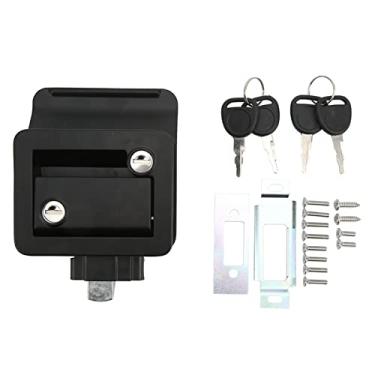 Imagem de Pestana de Trancado Porta Entrada com Cerradura Morta Integrada Liga Alumínio para Caravana Trailer Viagem e Motorhome