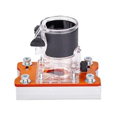 Imagem de Localizador de entalhe para roteador de madeira 2 em 1, suporte de base de alumínio para aparador de 50 mm, armário e marcenaria