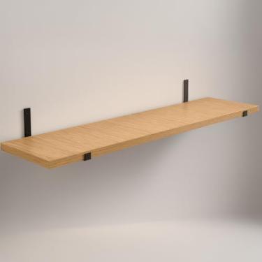 Imagem de Prateleira Industrial Suspensa 30x100cm Suporte Mão Francesa