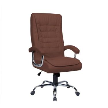 Imagem de Cadeira Escritório Presidente Munique Terracota - Mola Ensacada - Original Conforsit