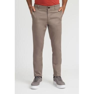 Imagem de Calça Docthos Slim Sarja Lisa, 015 caqui, 48