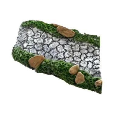 Imagem de Modelo De Caminho De Pedra Miniatura Curvado Para Cenário De Jardim De