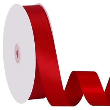 Imagem de Fita de veludo vermelha 2 cm para artesanato, embrulho de presente, laços de cabelo, convites de casamento, decorações de dia dos namorados