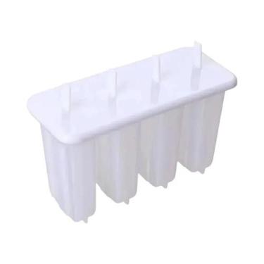 Imagem de Forma De Picolé De 4 Cavidades Com Tampa Para Sorvete Caseiro E Picolé