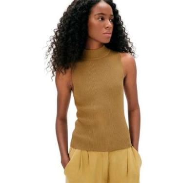 Imagem de Regata Hering Básica ola Alta Em Tricô Canelado Feminina-Feminino
