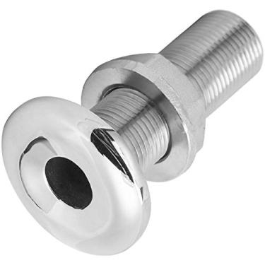 Imagem de Encaixe de barco através do casco, conector de encaixe de válvula reta de aço inoxidável MJS022 Junta de saída para barcos mangueira de iate (MJS022-3/8) Suprimentos de remo