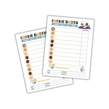 Imagem de Scout Cookie Sales Tally Goal Sheet 50pk 21,6 x 28 cm furão mascote brownie flyer cabide de porta sinal de parada de vendas Stand Booth Troop Leader