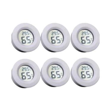 Imagem de Termômetro Digital LCD Interno Higrômetro 4PCS Medidor Eletrônico De T