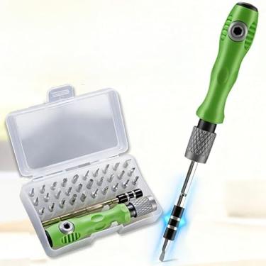 Imagem de Conjunto de chaves de fenda de precisão 32 em 1, kit de ferramentas de reparo magnético profissional para eletrônicos, telefone, laptop, relógio, óculos, brinquedos e computadores