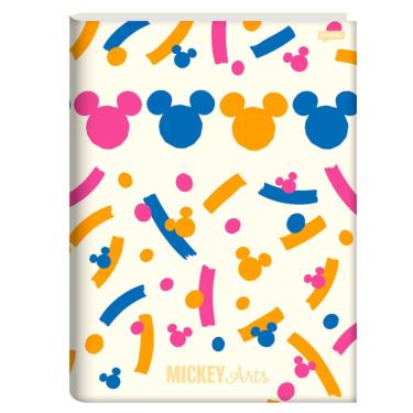 Imagem de Caderno Brochura Universitário A4 1 Matéria 80 Folhas Capa Dura Mickey Arts Jandaia Estampa 2