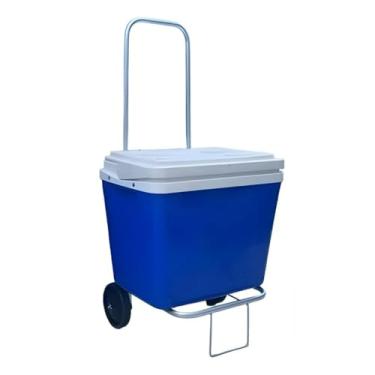 Imagem de Carrinho de Mão Para Carga Maleiro Cooler Dobrável + Elástico + 2 Rodas