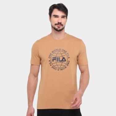 Imagem de Camiseta Fila One World Letter Masculina-Masculino