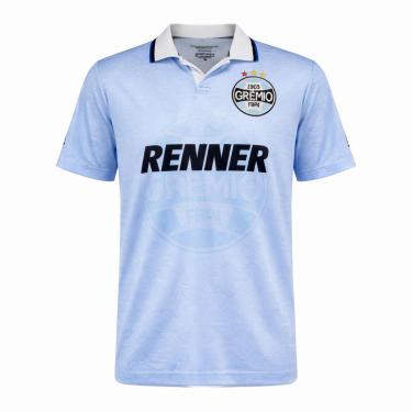 Imagem de Camiseta Grêmio Retrô Celeste 1995 Masculina, Azul, M